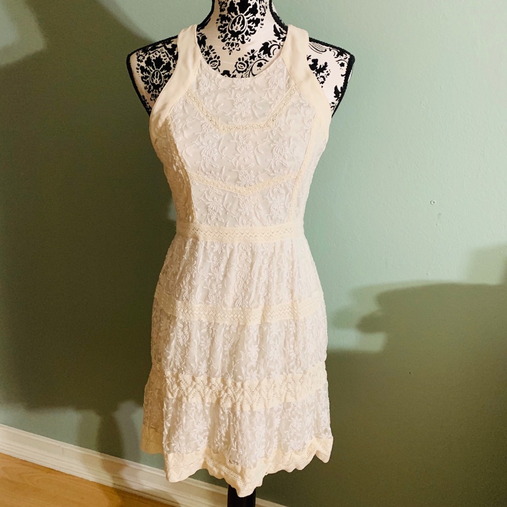 American Eagle White Lace Dress